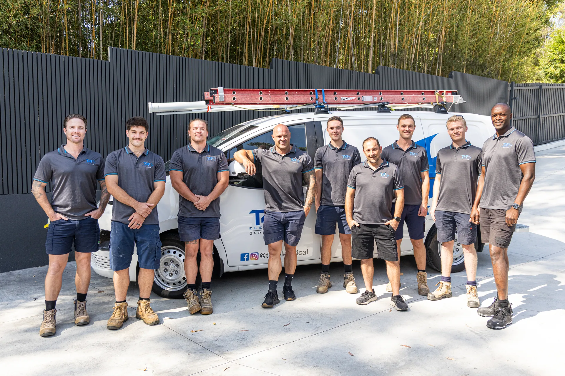 The Air Conditioning Parkwood team with a service van